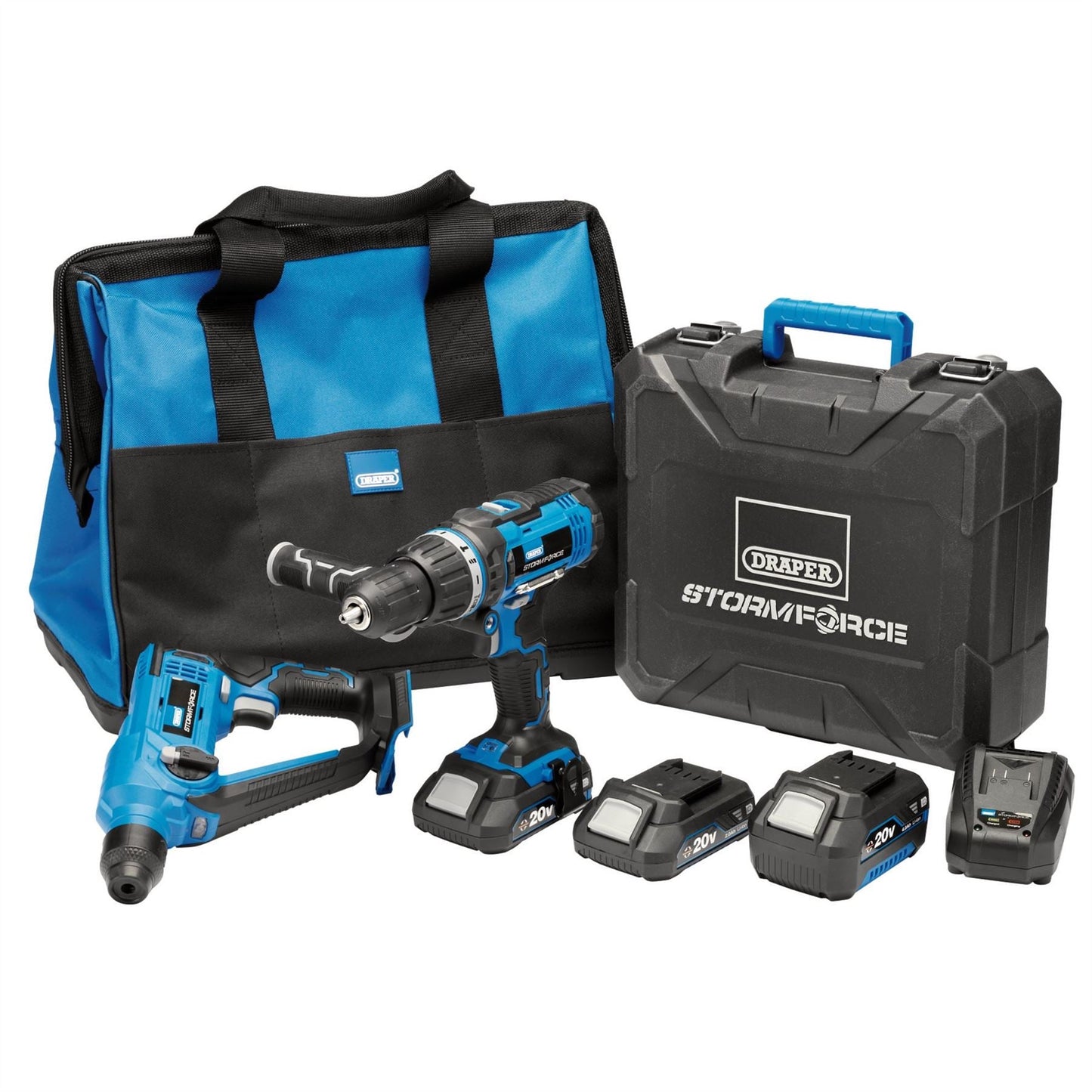 Draper 40429 Storm Force® 20V Cordless Kit 7 Piece Draper