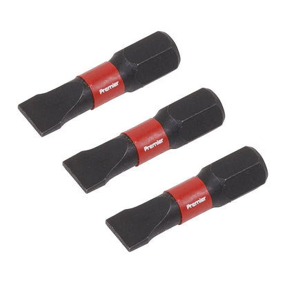 Sealey AK8203 Slotted 6.5mm Impact Power Tool Bits 25mm - 3pc Sealey