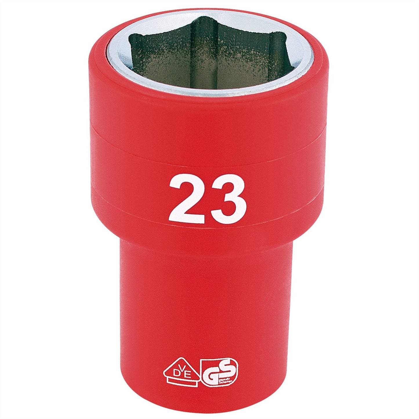 Draper 31953 Fully Insulated VDE Socket 1/2" Sq. Dr. 23mm Draper