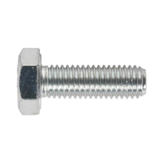 Sealey SS1030 HT Setscrew M10 x 30mm 8.8 Zinc Pack of 25 Sealey