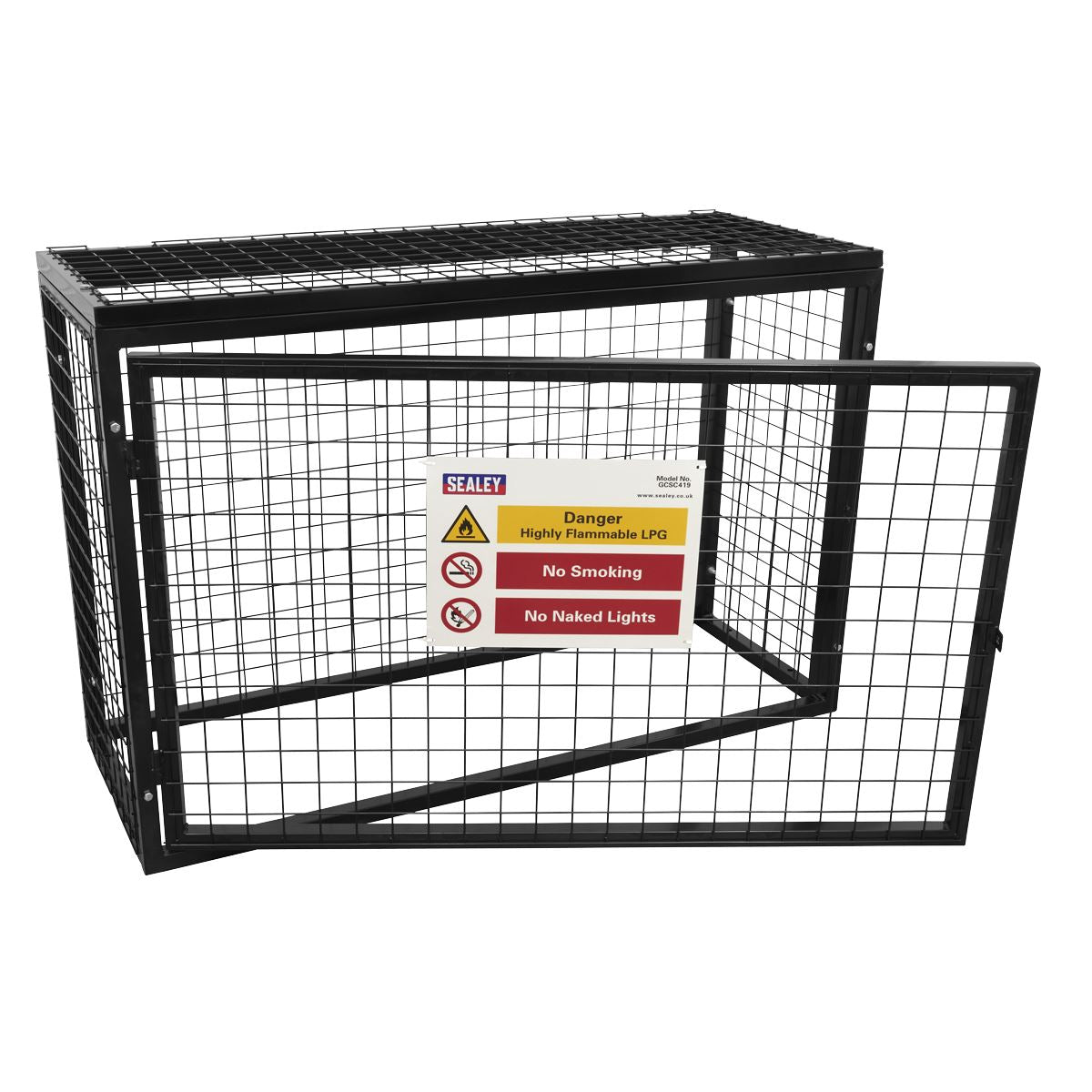 Sealey GCSC419 Safety Cage - 4 x 19kg Gas Cylinders Sealey