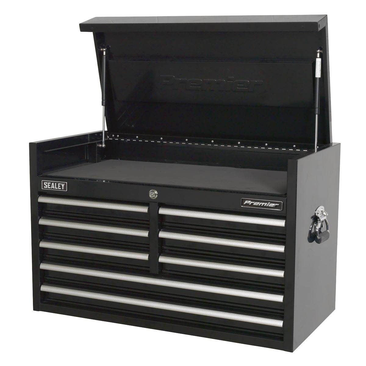 Sealey PTB91508 Topchest 8 Drawer 915mm Heavy-Duty Black Sealey