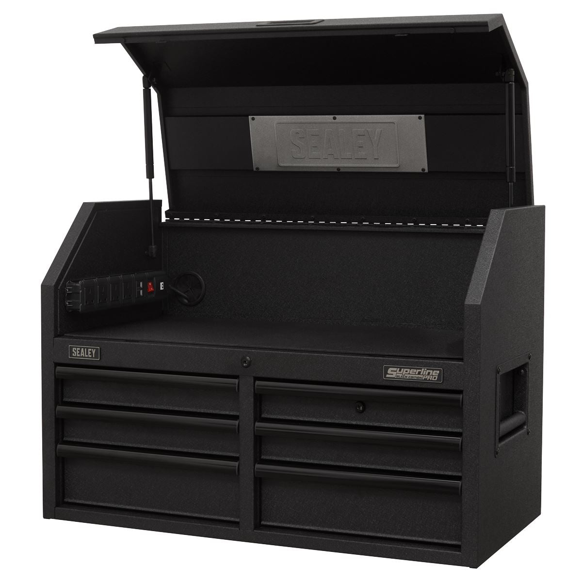 Sealey AP3607BE Topchest 6 Drawer 910mm with Soft Close Drawers & Power Strip Sealey