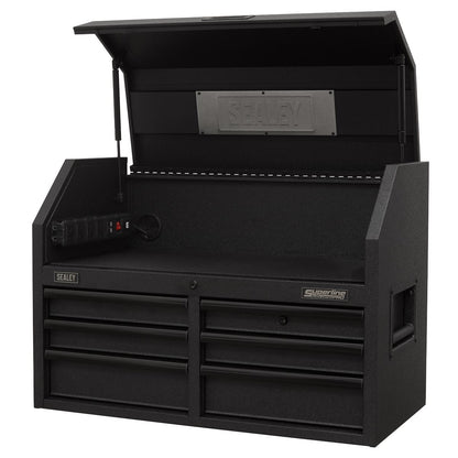 Sealey AP3607BE Topchest 6 Drawer 910mm with Soft Close Drawers & Power Strip Sealey