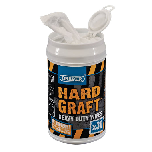 Draper 99774 Hard Graft Wipes Tub of 30 Draper