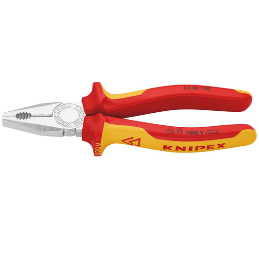 Knipex 81204 03 06 180 VDE Combination Pliers 180mm Knipex