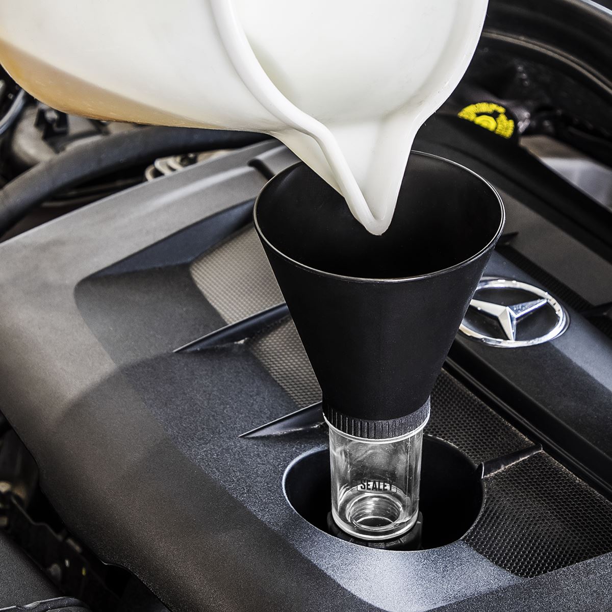 Sealey VS7106 Engine Oil Funnel Set 4pc  - BMW Mercedes-Benz Sealey