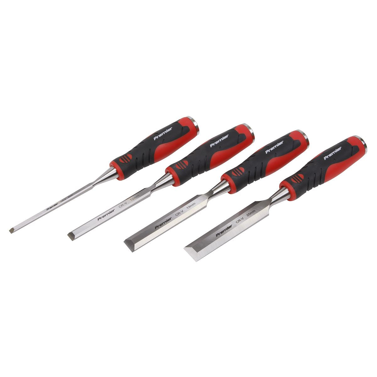 Sealey AK9239 Hammer-Thru Wood Chisel 4pc Set Sealey