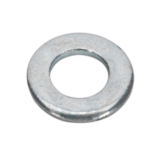 Sealey FWA49 Flat Washer DIN 125 - M4 x 9mm Form A Zinc Pack of 100 Sealey