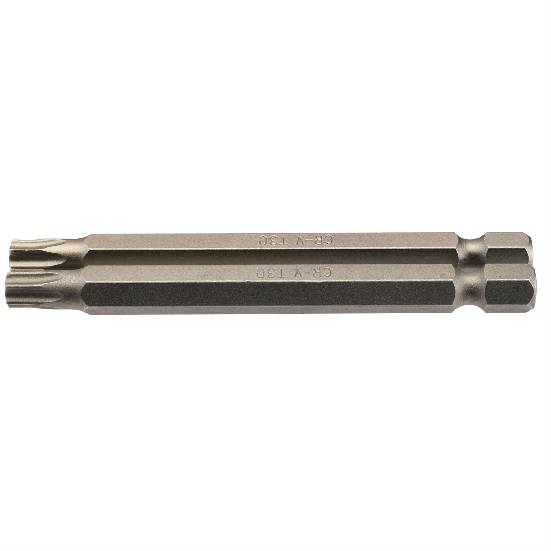Draper 66852 TX-STAR® Insert Bit 1/4" Hex 75mm Long T30 Pack of 2 Draper