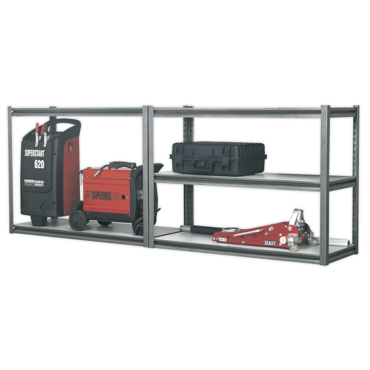 Sealey AP6548 Racking Unit with 5 Shelves 600kg Capacity Per Level Sealey