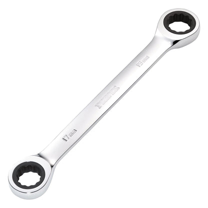 Draper 27740 HI-TORQ® Metric Double Ratchet Ring Spanner 17 x 19mm Draper