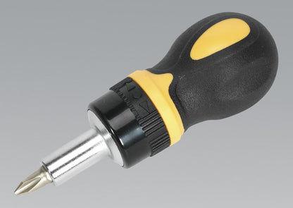 Siegen S0936 Screwdriver Ratchet Stubby Display Box of 9 Siegen