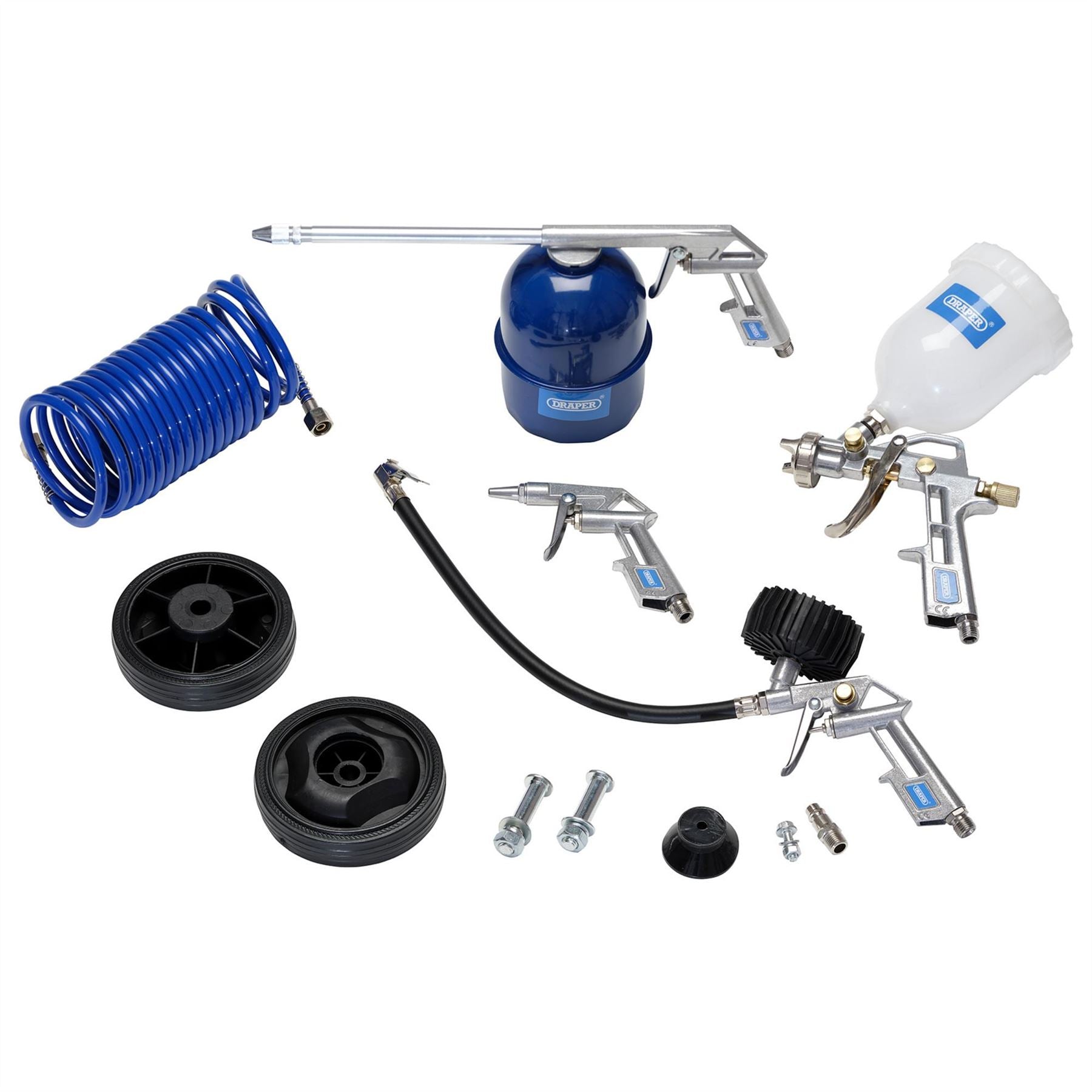 Draper 90126 230V Oil-Free Compressor and Air Tool Kit 24L Draper