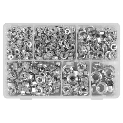 Sealey AB031FN Flange Nut Assortment 390pc M5-M12 Serrated Metric Sealey