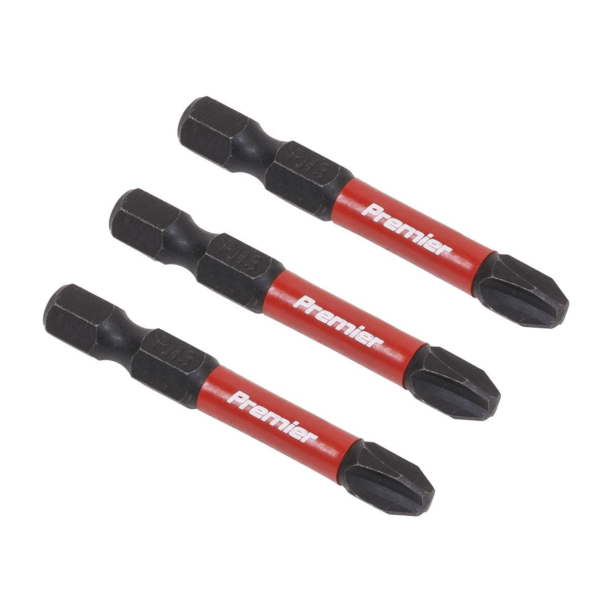 Sealey AK8231 Phillips #3 Impact Power Tool Bits 50mm - 3pc Sealey