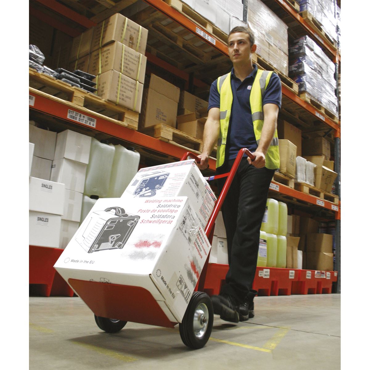 Sealey CST983 Sack Truck with Solid Tyres 150kg Capacity Sealey