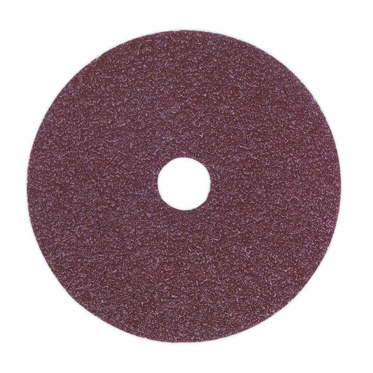 Sealey FBD10050 Sanding Disc Fibre Backed Ø100mm 50Grit Pack of 25 Sealey
