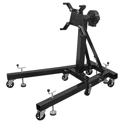 Sealey ES680D Folding 360º Rotating Engine Stand with Geared Handle Drive 680kg Capacity Sealey