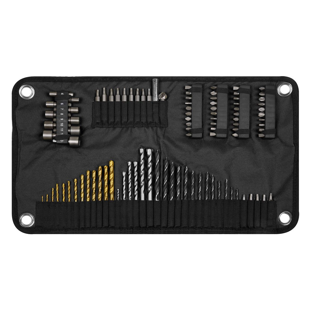 Sealey AK4798 Drill & Bit Accessory Set 98pc Sealey