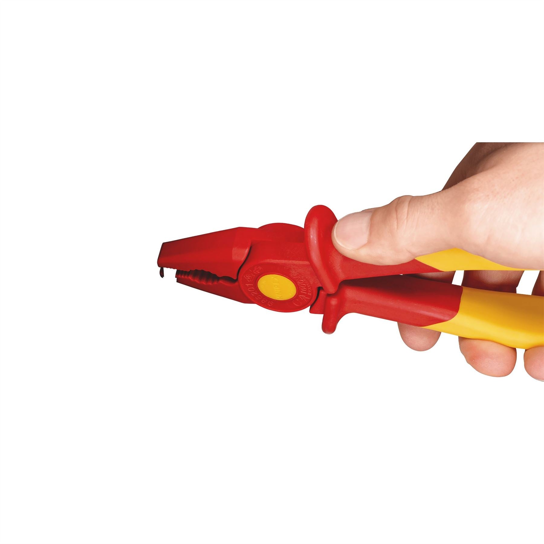 Knipex 06082 98 62 01 Plastic Flat Nose Pliers insulating with soft plastic zone for better grip plastic 180mm Knipex