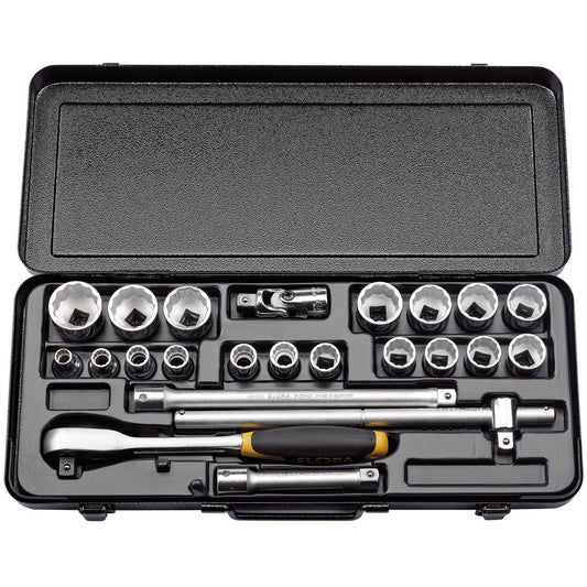 Elora 50649 Imperial Socket Set 1/2" Sq. Dr. 23 Piece Elora