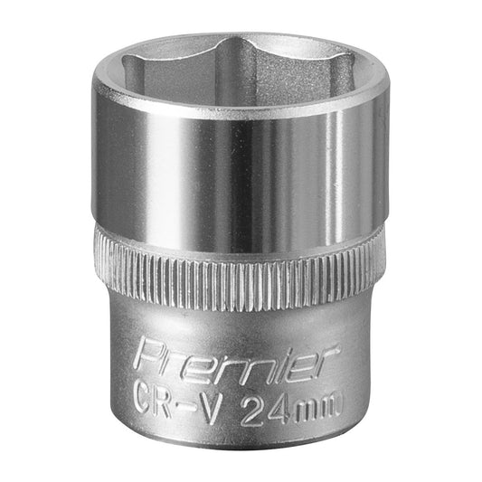 Sealey S1224 WallDrive® Socket 24mm 1/2"Sq Drive Sealey