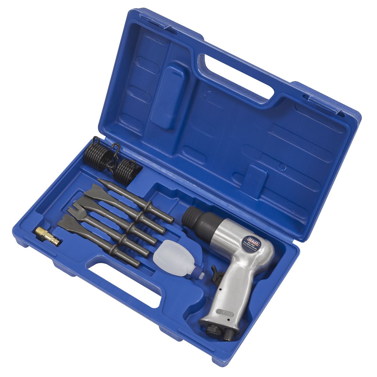Sealey SA12/S Air Hammer Kit with Chisels Medium Stroke Sealey