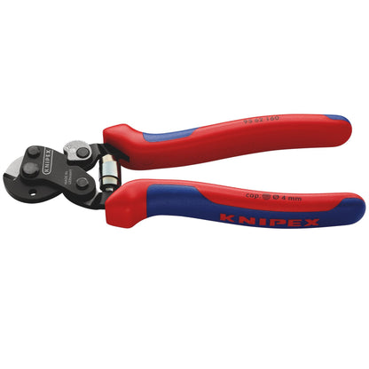 Knipex 04598 95 62 160 SB Wire Rope Cutter also for high-strength wire rope with multi-component grips burnished 160mm Knipex