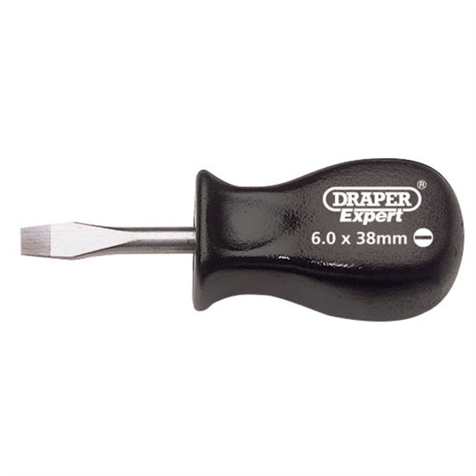 Draper 19539 Plain Slot Mechanics Screwdriver 6 x 38mm Draper
