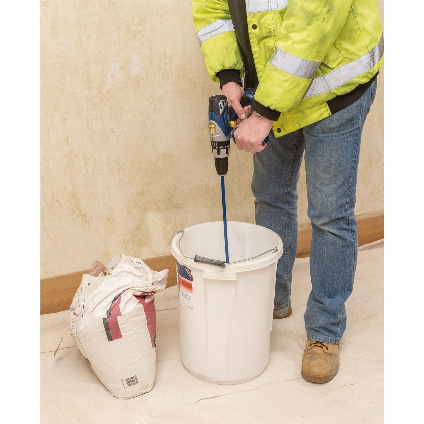 Draper 12100 Plasterers Mixing Bucket 25L White Draper