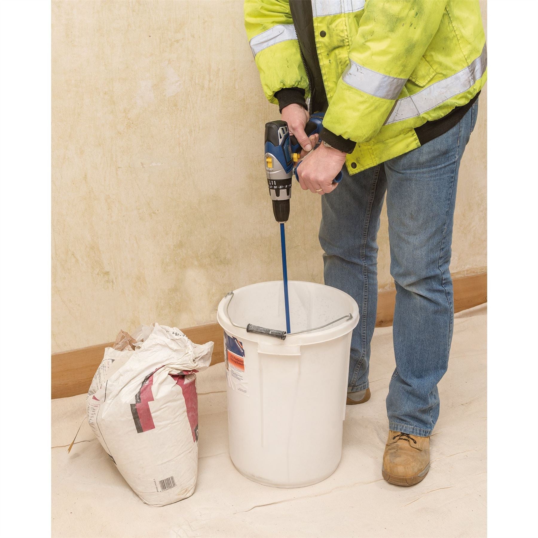 Draper 12100 Plasterers Mixing Bucket 25L White Draper
