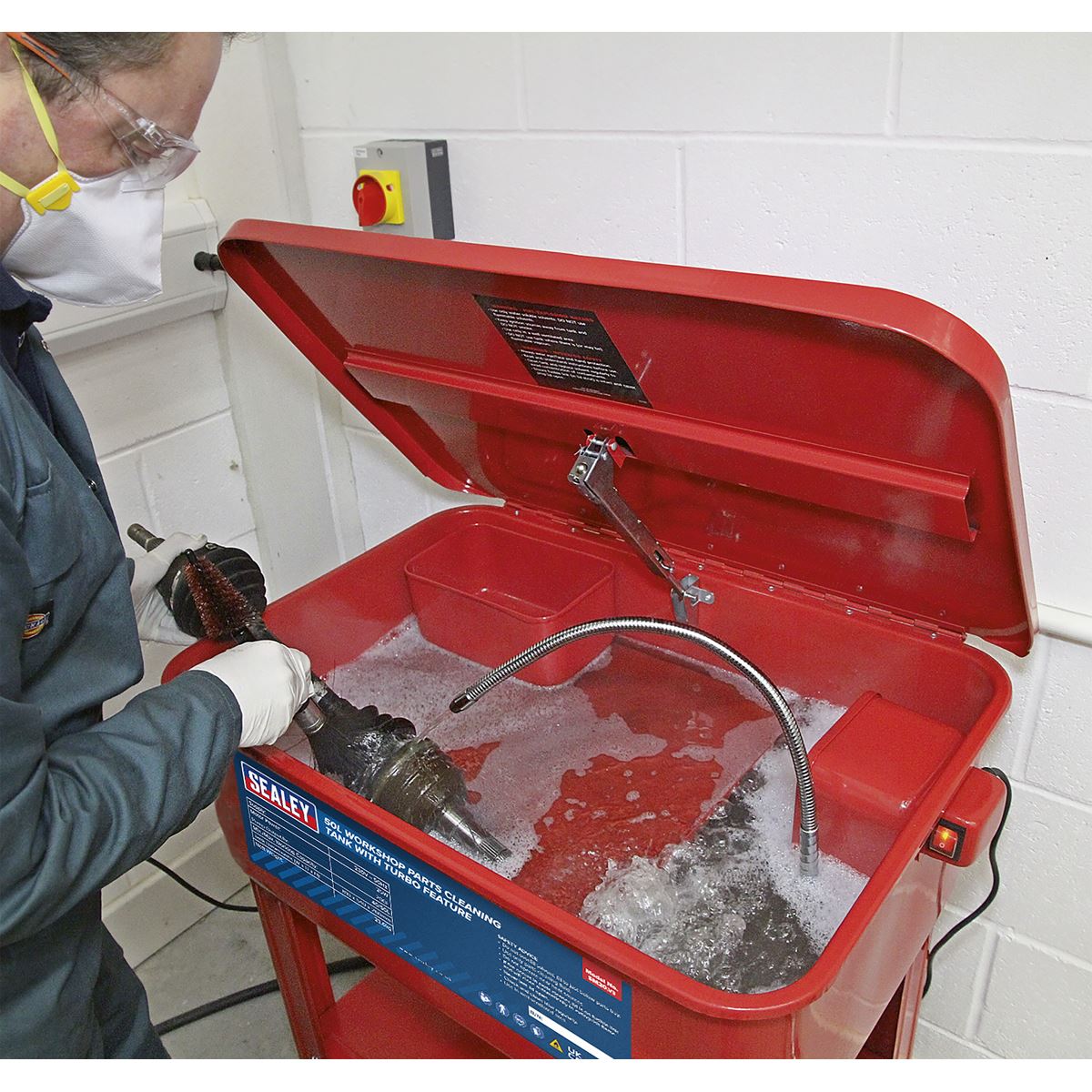 Sealey SM20 Parts Cleaning Tank with Turbo Feature Sealey