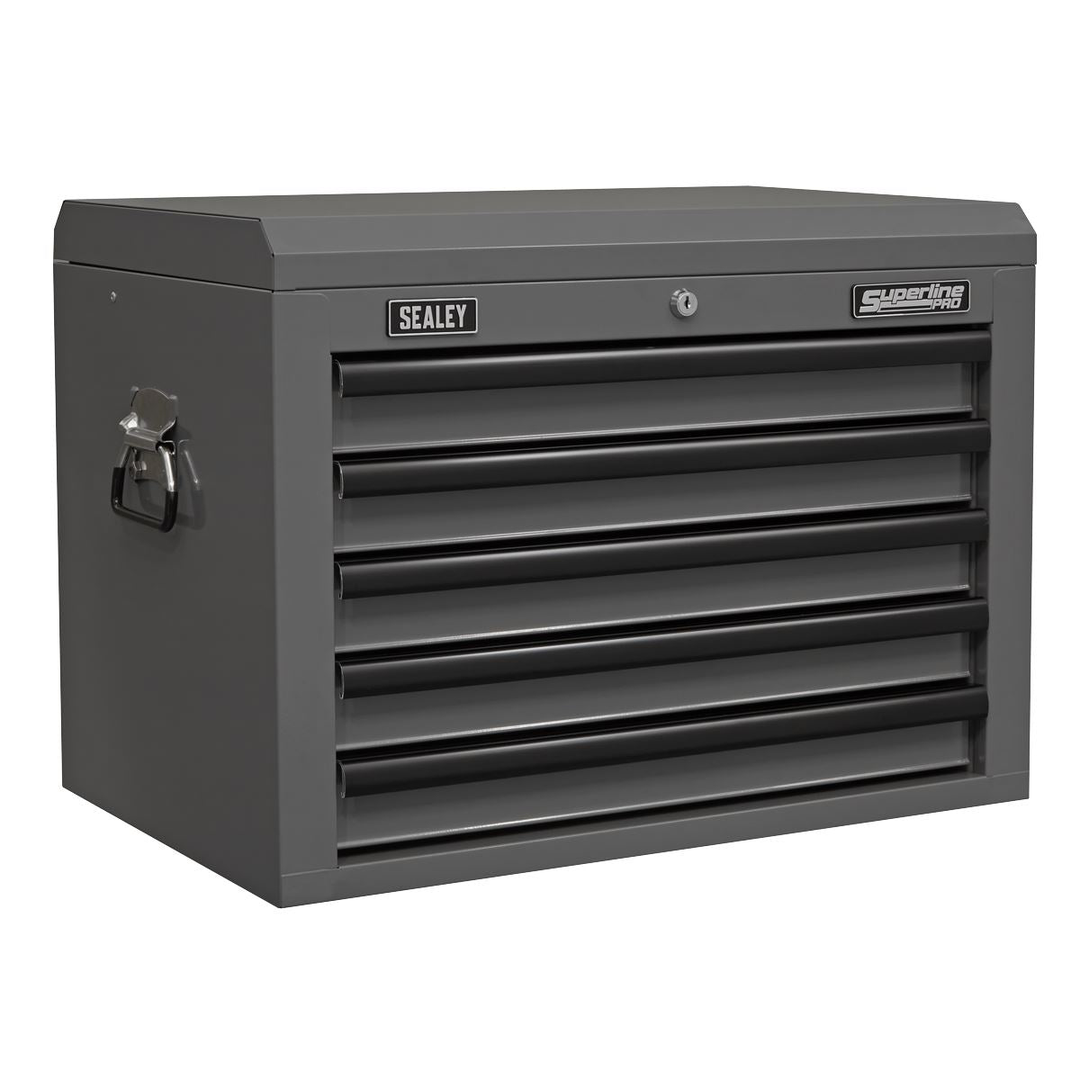 Sealey AP26059TG Topchest 5 Drawer with Ball-Bearing Slides - Grey/Black Sealey