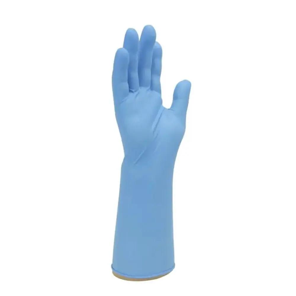 10 Boxes 1000 Bodyguards Long Cuff Blue Nitrile Disposable Gloves Medium GL891 Bodyguards