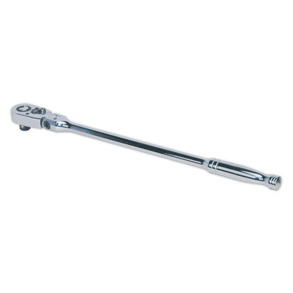 Sealey AK662F Ratchet Wrench Flexi-Head 445mm 1/2"Sq Drive Pear-Head Flip Reverse Sealey