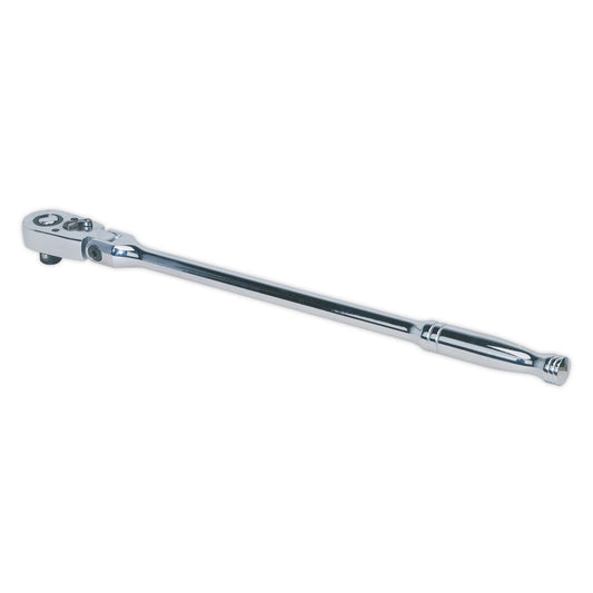 Sealey AK662F Ratchet Wrench Flexi-Head 445mm 1/2"Sq Drive Pear-Head Flip Reverse Sealey