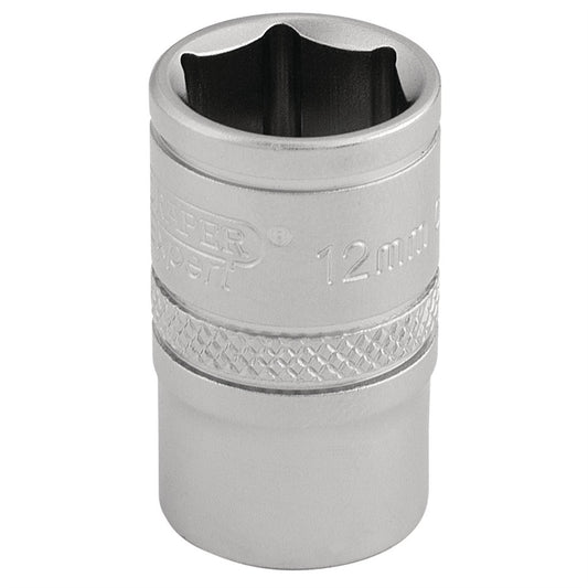 Draper 16537 6 Point Metric Socket 3/8" Sq. Dr. 12mm Draper
