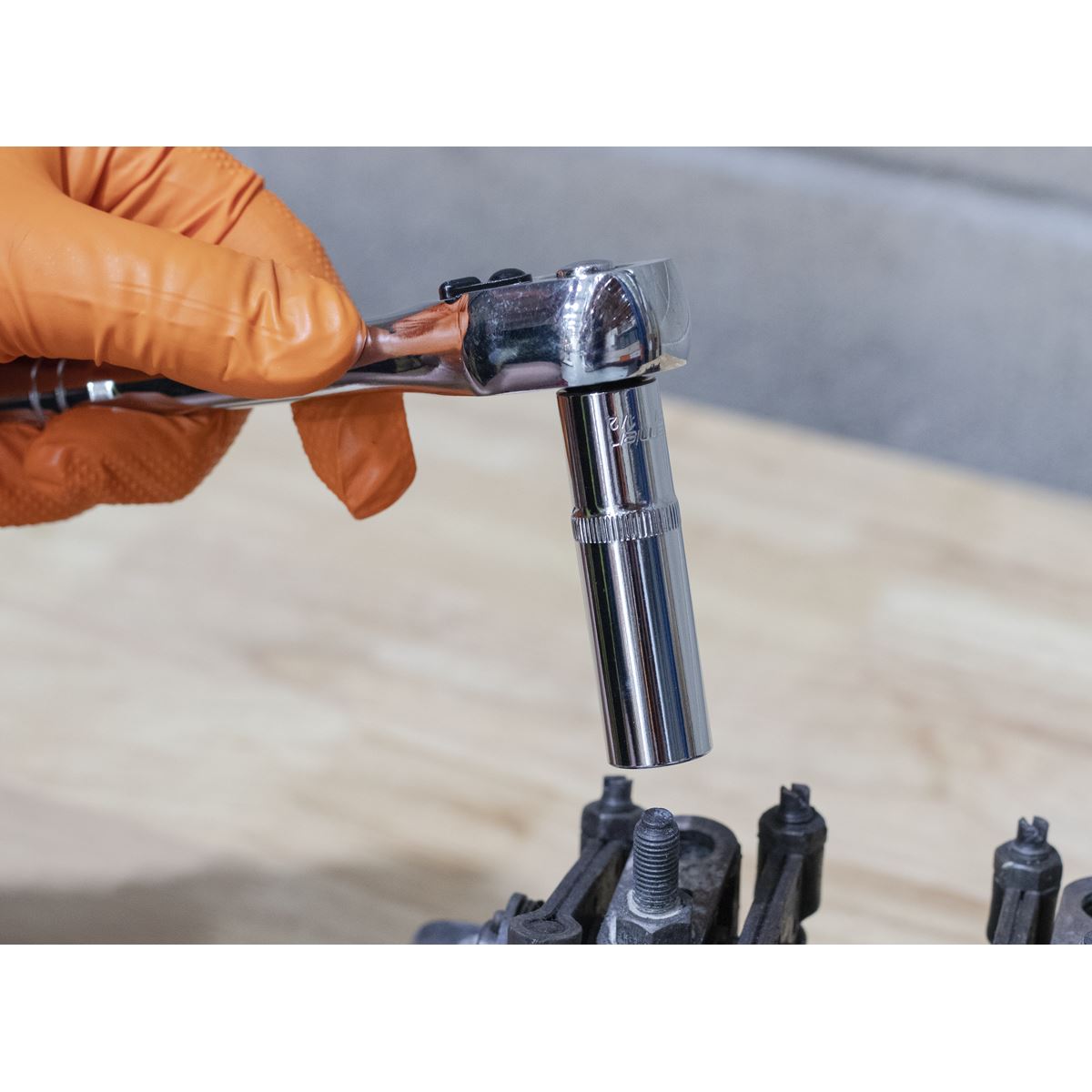 Sealey AK2673 Socket Set 11pc 3/8"Sq Drive 12pt Deep WallDrive® Imperial Sealey