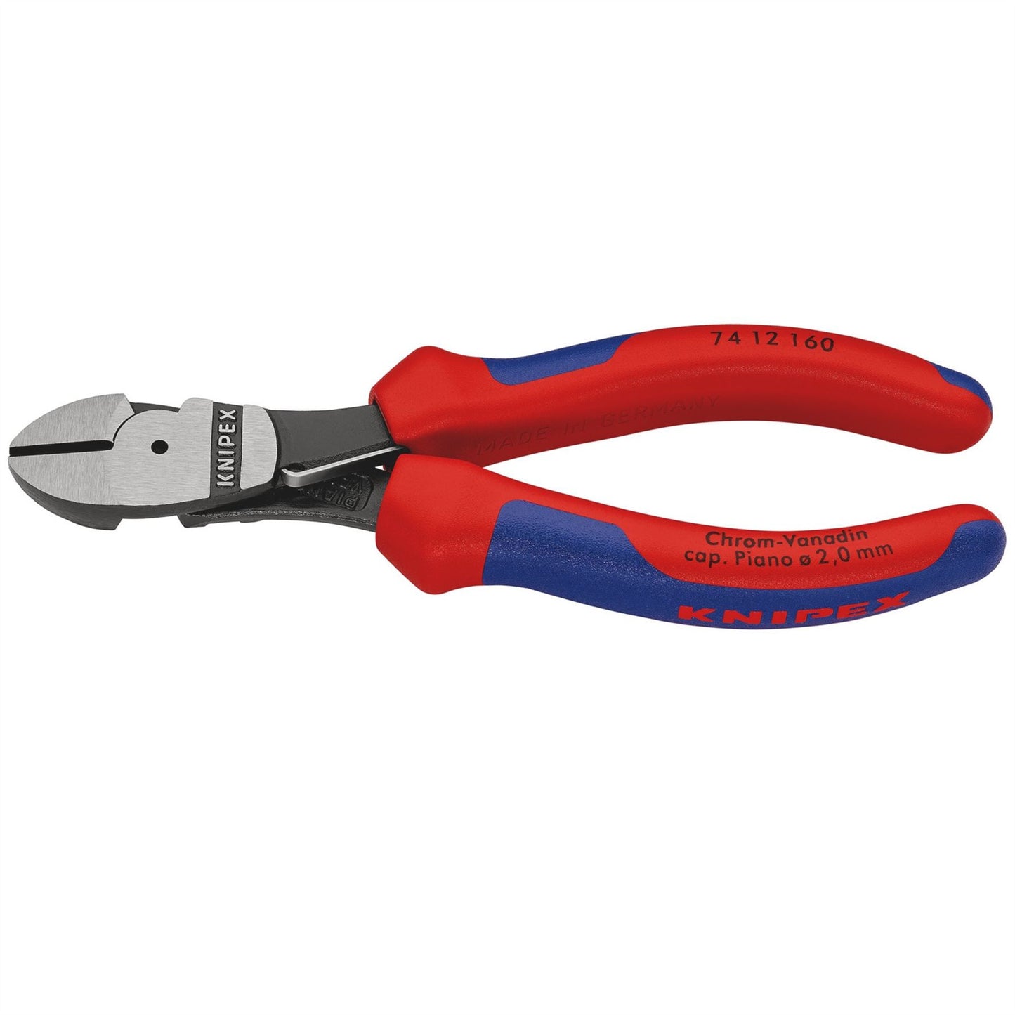 Knipex 44268 74 12 160 High Leverage Diagonal Side Cutters with Return Spring 160mm Knipex