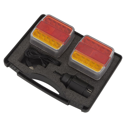 Sealey TB18LEDW Wireless SMD LED Trailer Light Set 2pc Sealey