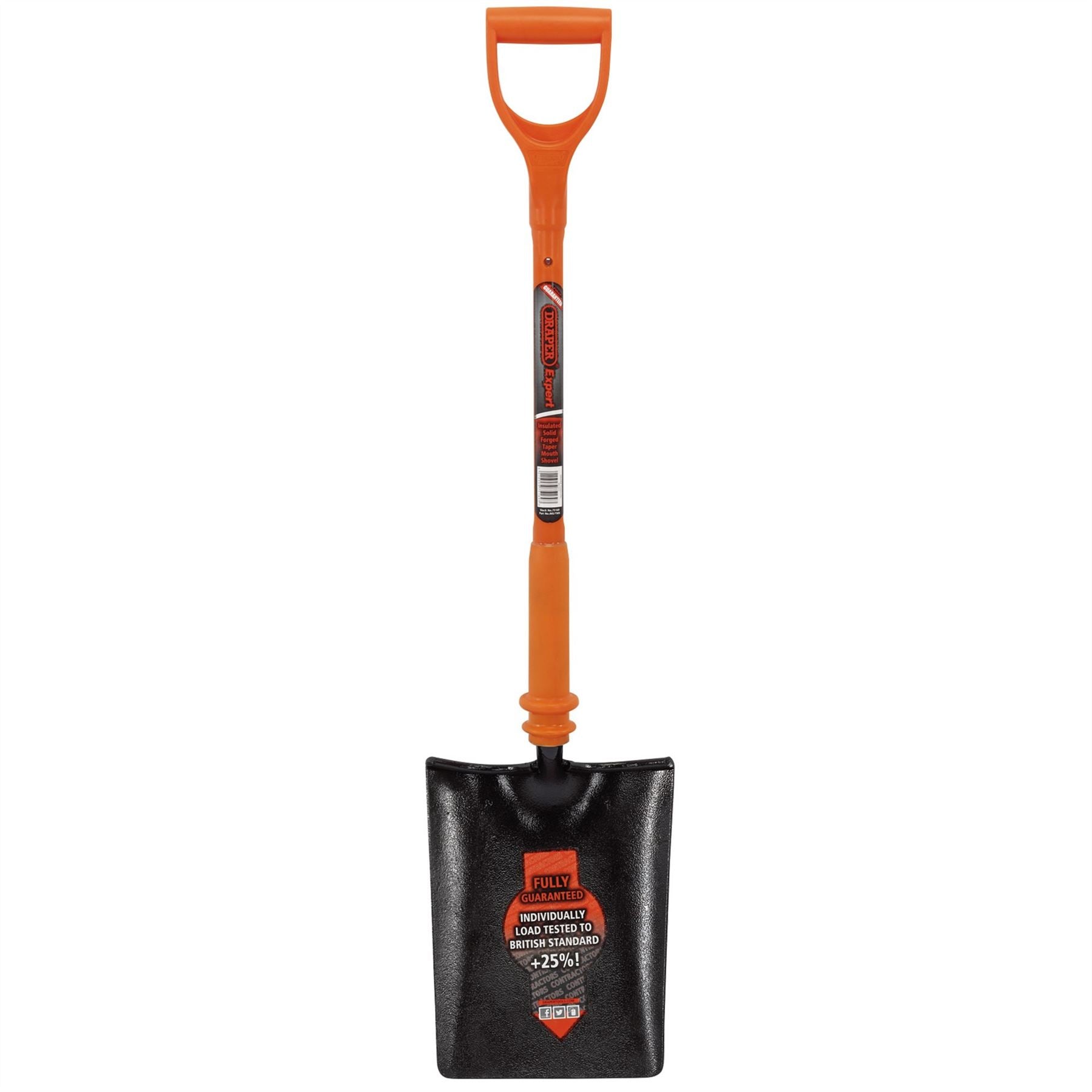 Draper 75169 Expert Fully Insulated Contractors Taper Mouth Shovel Draper