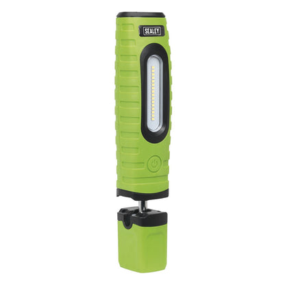Sealey LED360PLUSG Rechargeable 360° Inspection Light 10W & 3W SMD LED Green 2 x Lithium-ion Sealey