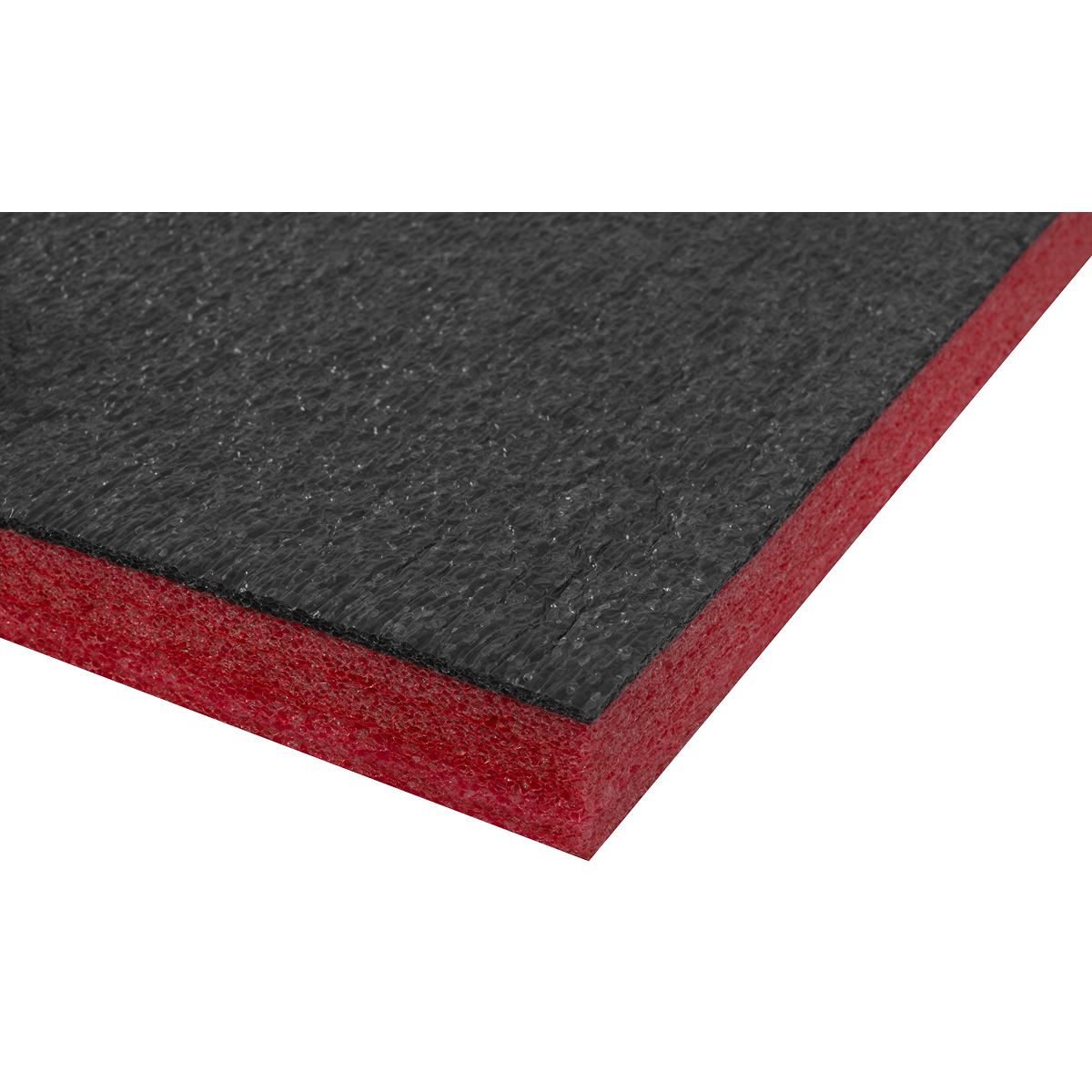 Sealey SF30R Easy Peel Shadow Foam® Red/Black 1200 x 550 x 30mm Sealey