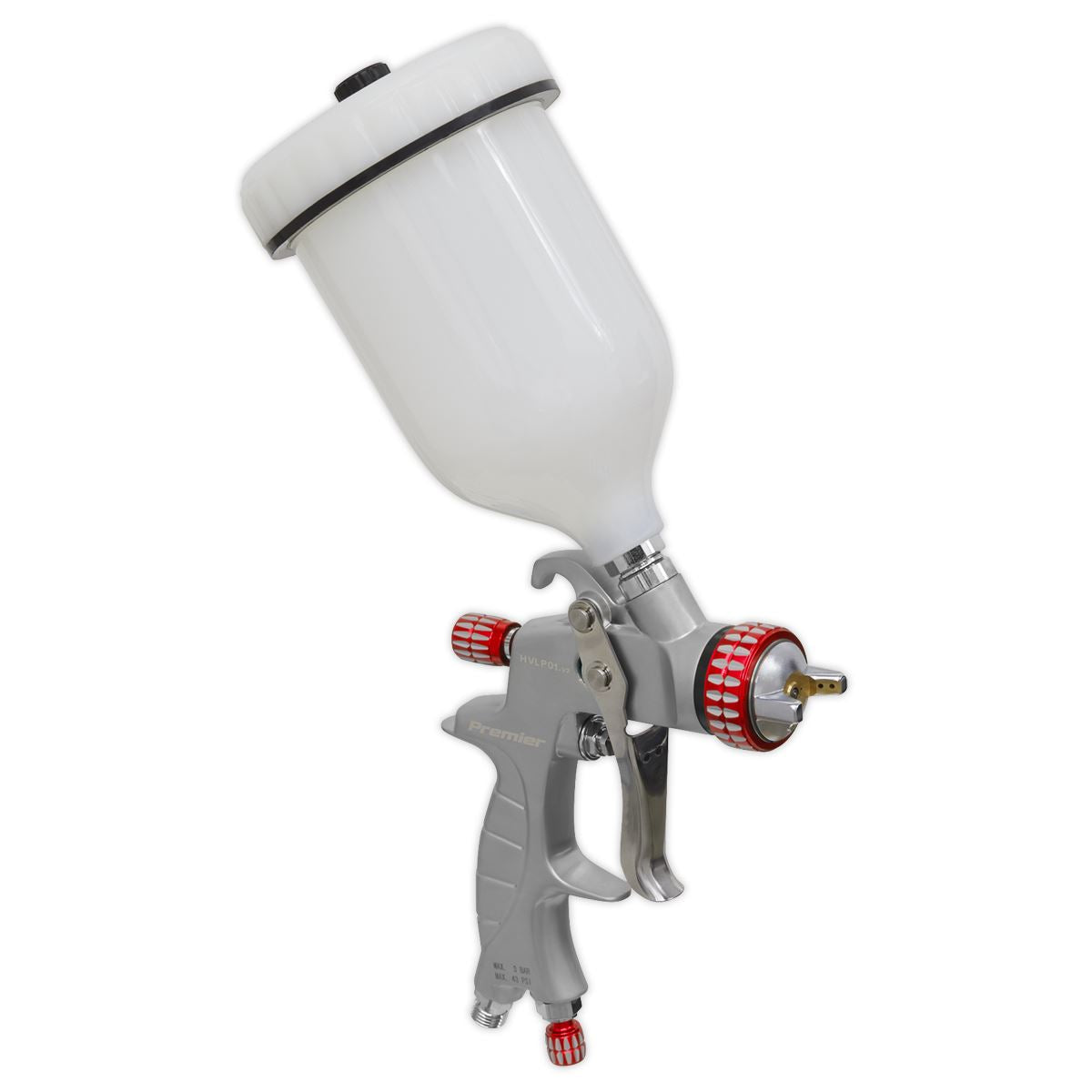 Sealey HVLP01 HVLP Gravity Feed Spray Gun - 1.3mm Set-Up Sealey