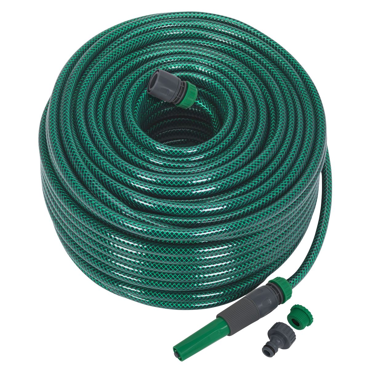 Sealey GH80R Water Hose 80m with Fittings Sealey