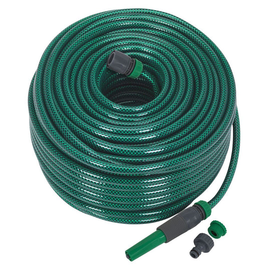 Sealey GH80R Water Hose 80m with Fittings Sealey