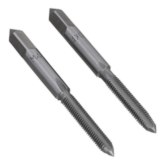 Sealey TSM4 Tap Set 2pc (Taper & Plug) M4 x 0.7mm Sealey