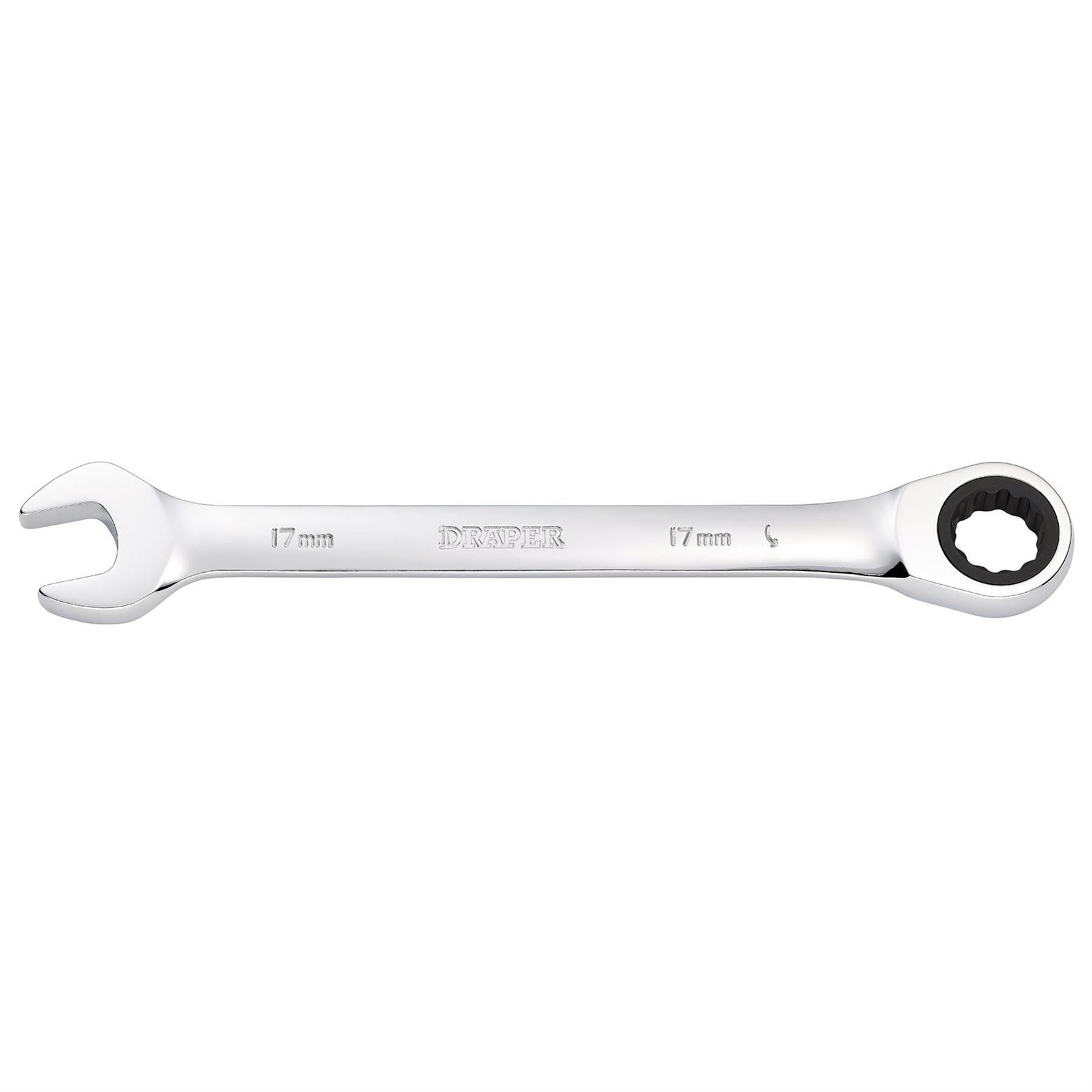Draper 31014 Metric Ratcheting Combination Spanner 17mm Draper