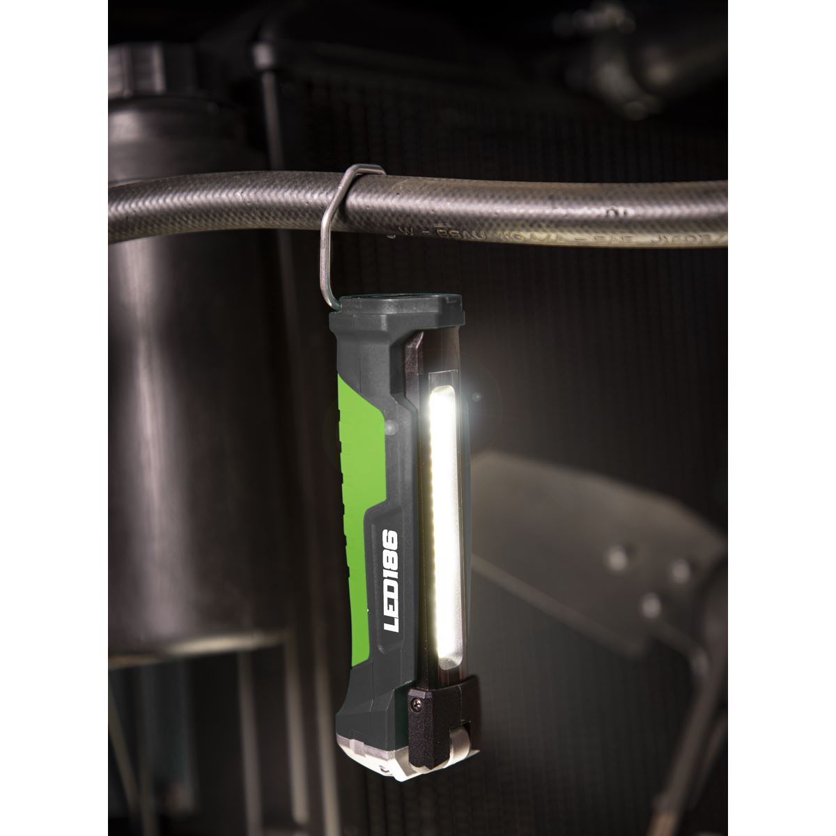 Sealey LED186 Rechargeable Slim Folding Inspection Light 6W COB LED & 1W SMD LED Lithium-ion Sealey